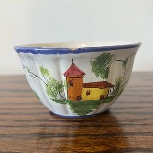 Ardalt Italy Vintage Pottery Ceramic Mug Majolica Teacup Rustic 4212 Collectible